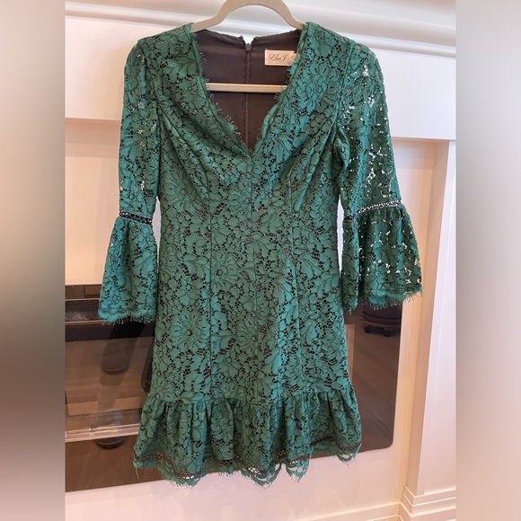 Eliza J Green Lace Dress - Picture 1 of 4
